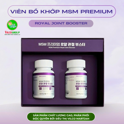 SHQ15 Thực phẩm bảo vệ sức khoẻ VIÊN BỔ KHỚP MSM Premium Royal Joint Booster (800mg*60 viên)- Khớp Mạnh Mẽ, Chuyển Động Êm Mượt!