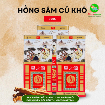SHQ39 HỒNG SÂM CỦ KHÔ (KOREAN RED GINSENG) – BÍ QUYẾT SỨC KHỎE TOÀN DIỆN TỪ THIÊN NHIÊN (300g/hộp)