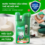 Nước thông cầu cống thế hệ mới mẫu chai thái Apollo Green 1200gr