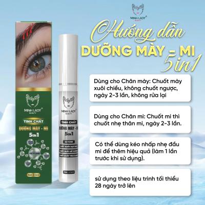 Tinh chất 5in1 dưỡng Mày mi Minh Lady Beauty  Dưỡng Mi và Mày Hiệu Quả