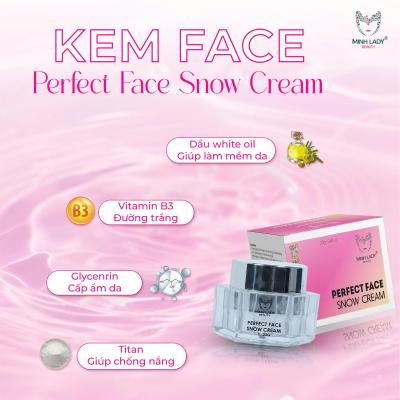 [MUA 1 TẶNG 1] Kem FACE NÁM TÀN NHANG PERFECT FACE SNOW CREAM 23G [mua 2 tặng 1] MINH LADY hỗ trợ trắng da mờ nám tàn nhang cấp ẩm