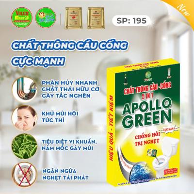 Bột thông cầu cống Apollo Green 220gr