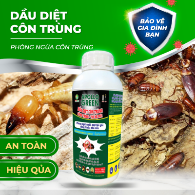 Dầu diệt côn trùng công trình Apollo Green 1000gr